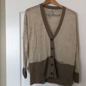 Madewell two tone cardigan